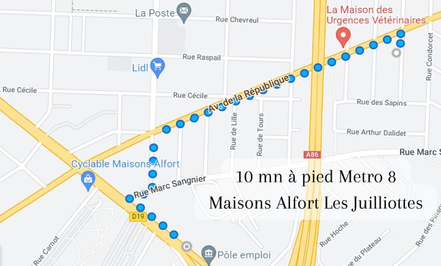 Escale-Marne Fr - 101 - Free Parking - Free Luggage Storage - All Equipped - Linen Included - Washing Machine - Luxury Eve Sleep Mattress 160X200 - 10Mn Walk Metro 8 - Rer A - Panoramic View - From 1 To 4 Guests メゾン・アルフォール エクステリア 写真
