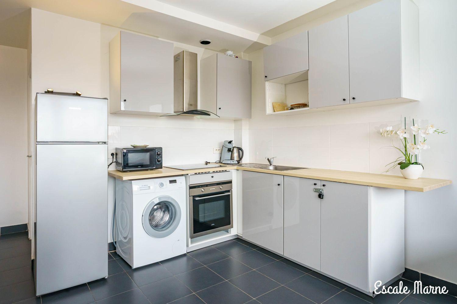 Escale-Marne Fr - 101 - Free Parking - Free Luggage Storage - All Equipped - Linen Included - Washing Machine - Luxury Eve Sleep Mattress 160X200 - 10Mn Walk Metro 8 - Rer A - Panoramic View - From 1 To 4 Guests メゾン・アルフォール エクステリア 写真