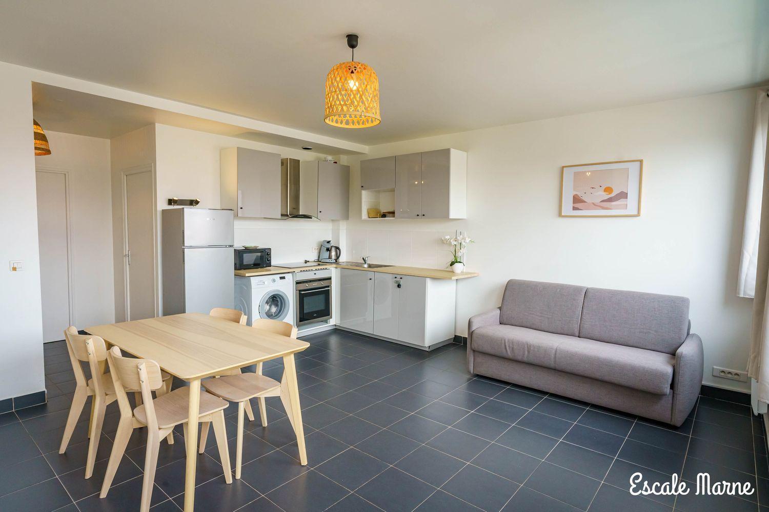 Escale-Marne Fr - 101 - Free Parking - Free Luggage Storage - All Equipped - Linen Included - Washing Machine - Luxury Eve Sleep Mattress 160X200 - 10Mn Walk Metro 8 - Rer A - Panoramic View - From 1 To 4 Guests メゾン・アルフォール エクステリア 写真